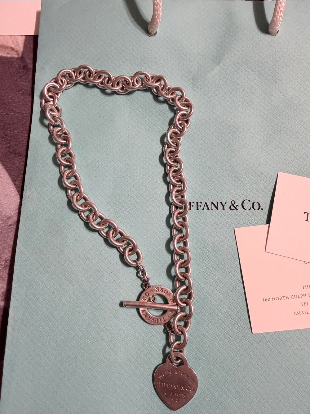 Return to Tiffany Heart tag toggle necklace - Picture 2 of 5